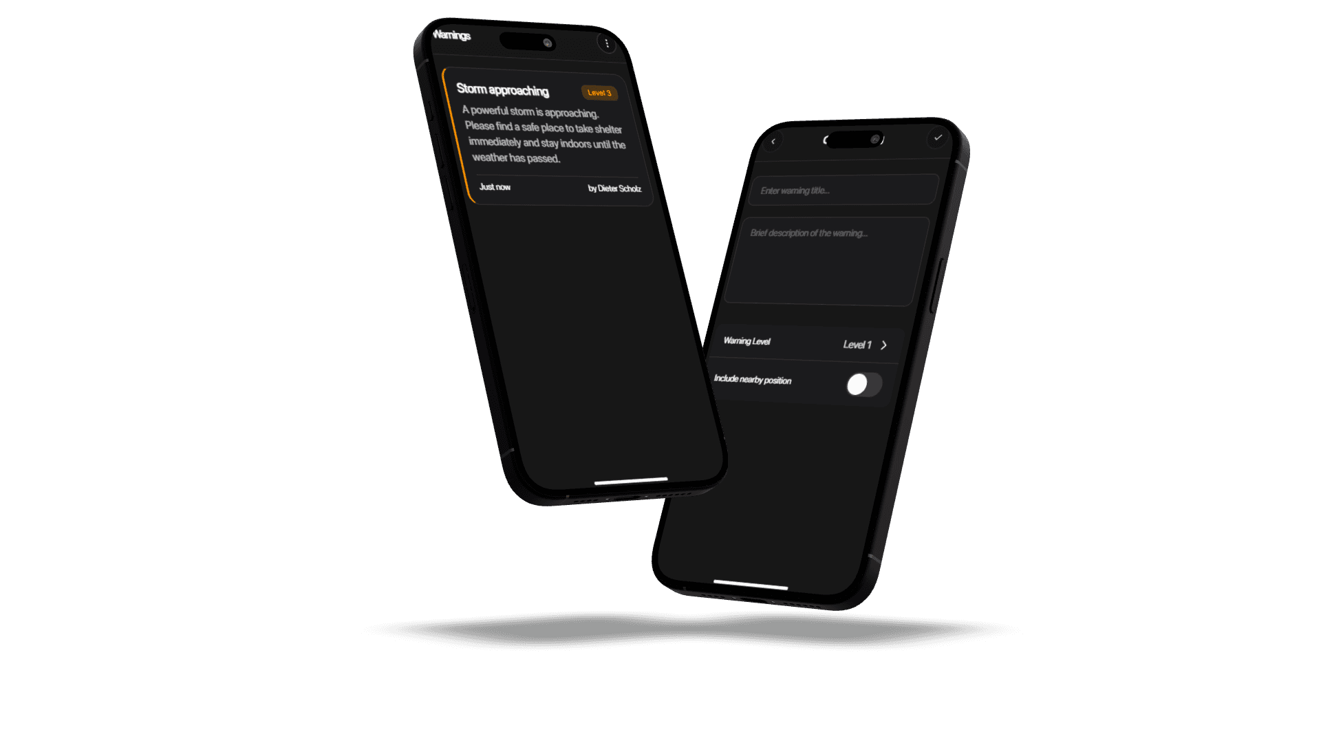 The community-built Warn app
